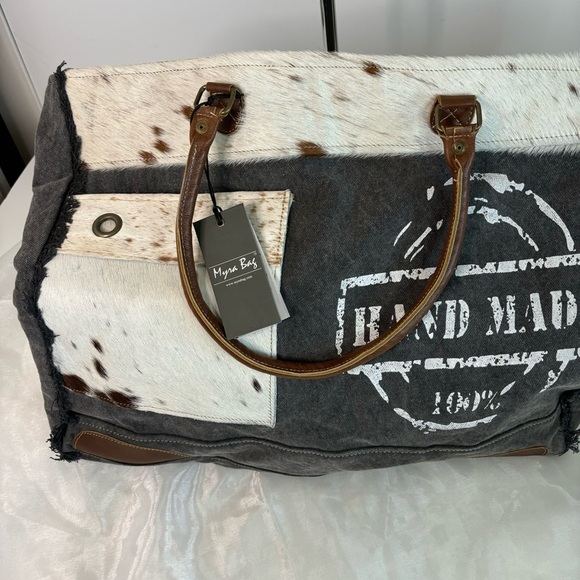 Myra Bag 100% HANDMADE PRINT WEEKENDER BAG - Picture 6 of 9